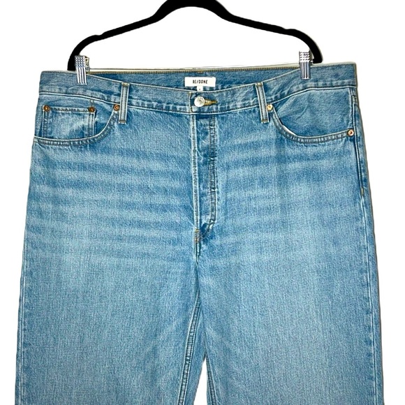 Re/Done The Loose Long in Wasted Indigo, Low Slung, Slouchy, High Rise, 32 - Picture 8 of 12